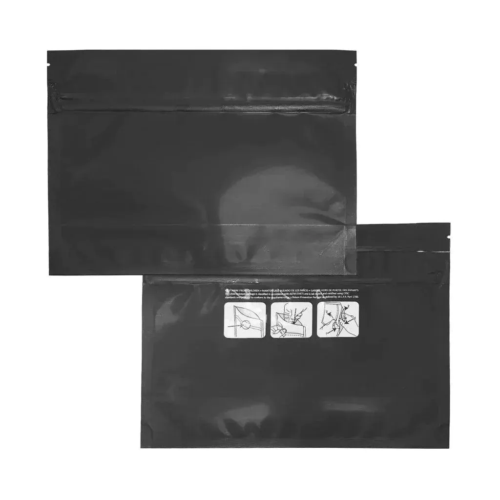 1/2 Ounce Child Resistant Opaque Mylar Bags - 50 Count