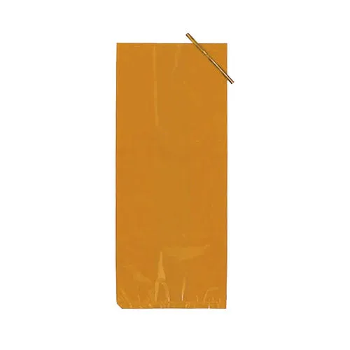 4 In. X 9 In. Orange Poly Bags | 48 Count