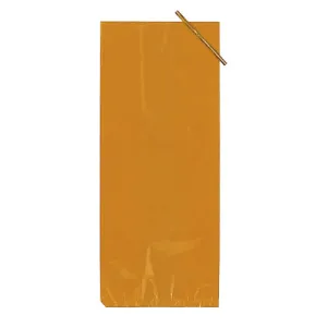 5 In. X 11 In. Orange Poly Bags | 36 Count