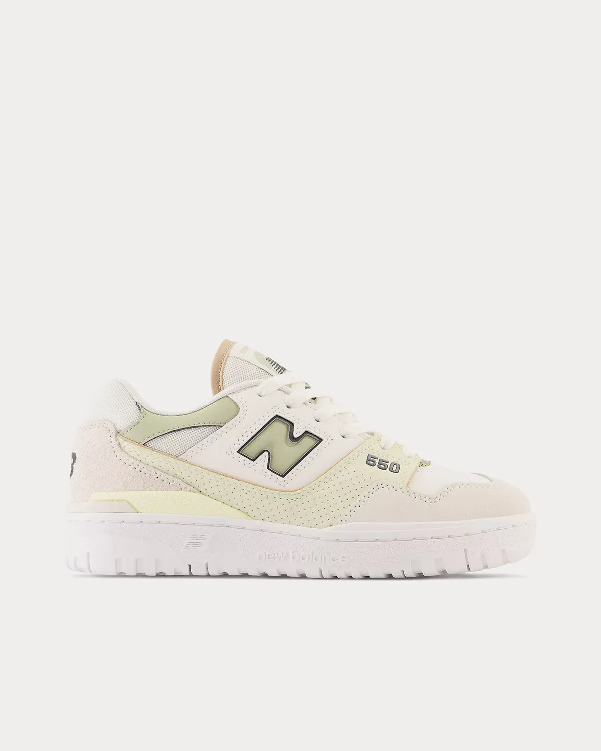 550 Sea Salt / Fatigue Green / Turtledove Low Top Sneakers