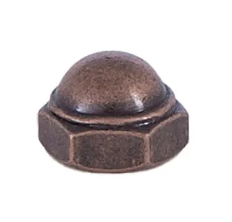8-32F Antique Brass Finish Canopy Cap Nut (20709A)