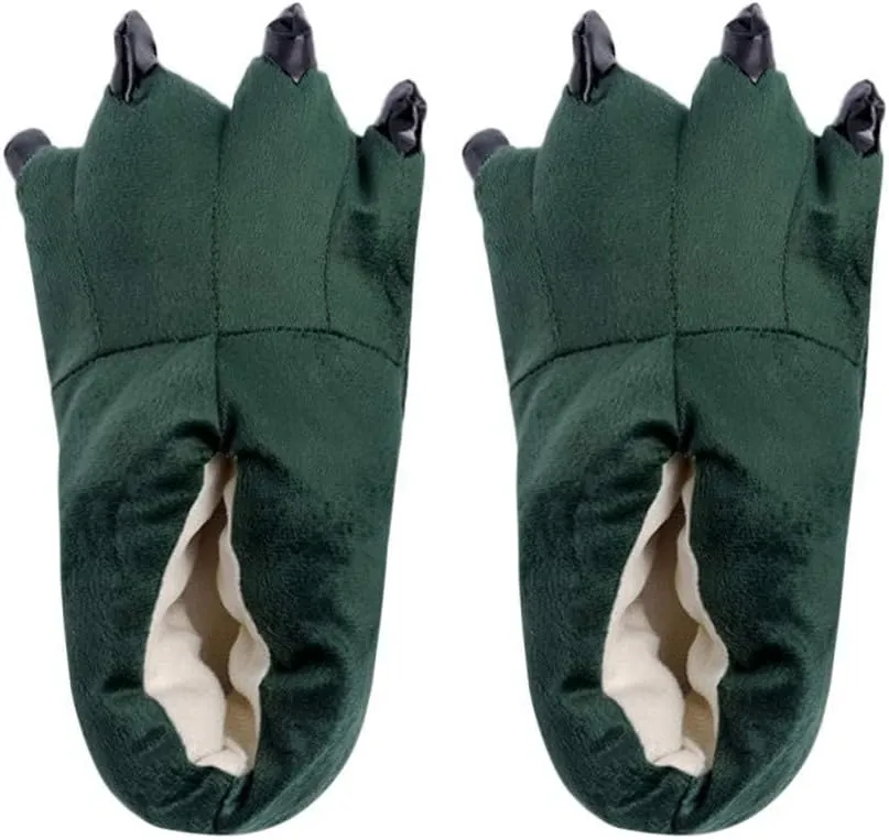 A Pairs Child Boys Girls Indoor Slippers Cute Animal Funny Animal Paw Monster Claw Shoes 4-10 Years