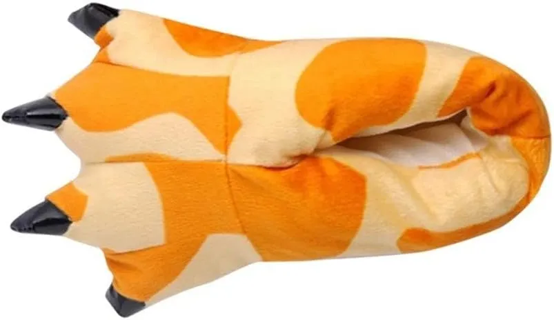 A Pairs Child Boys Girls Indoor Slippers Cute Animal Funny Animal Paw Monster Claw Shoes 4-10 Years