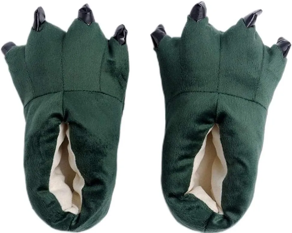 A Pairs Child Boys Girls Indoor Slippers Cute Animal Funny Animal Paw Monster Claw Shoes 4-10 Years