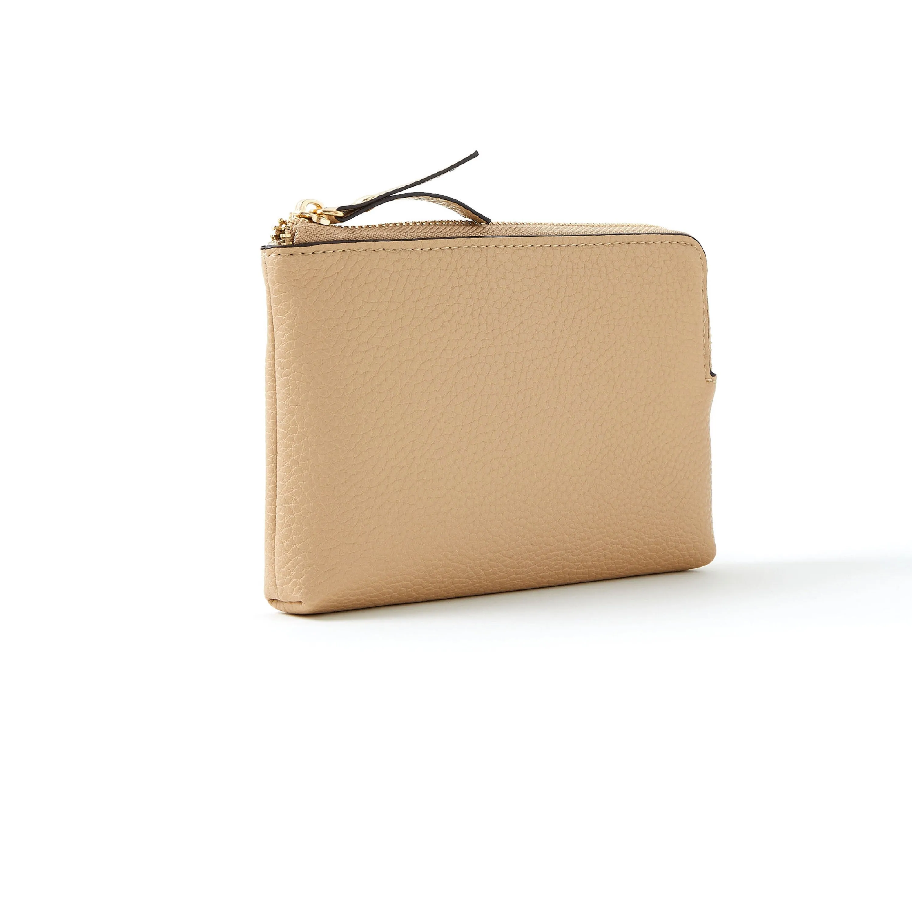 Accessorize London Women's Faux Leather Beige Colourblock Coin Purse