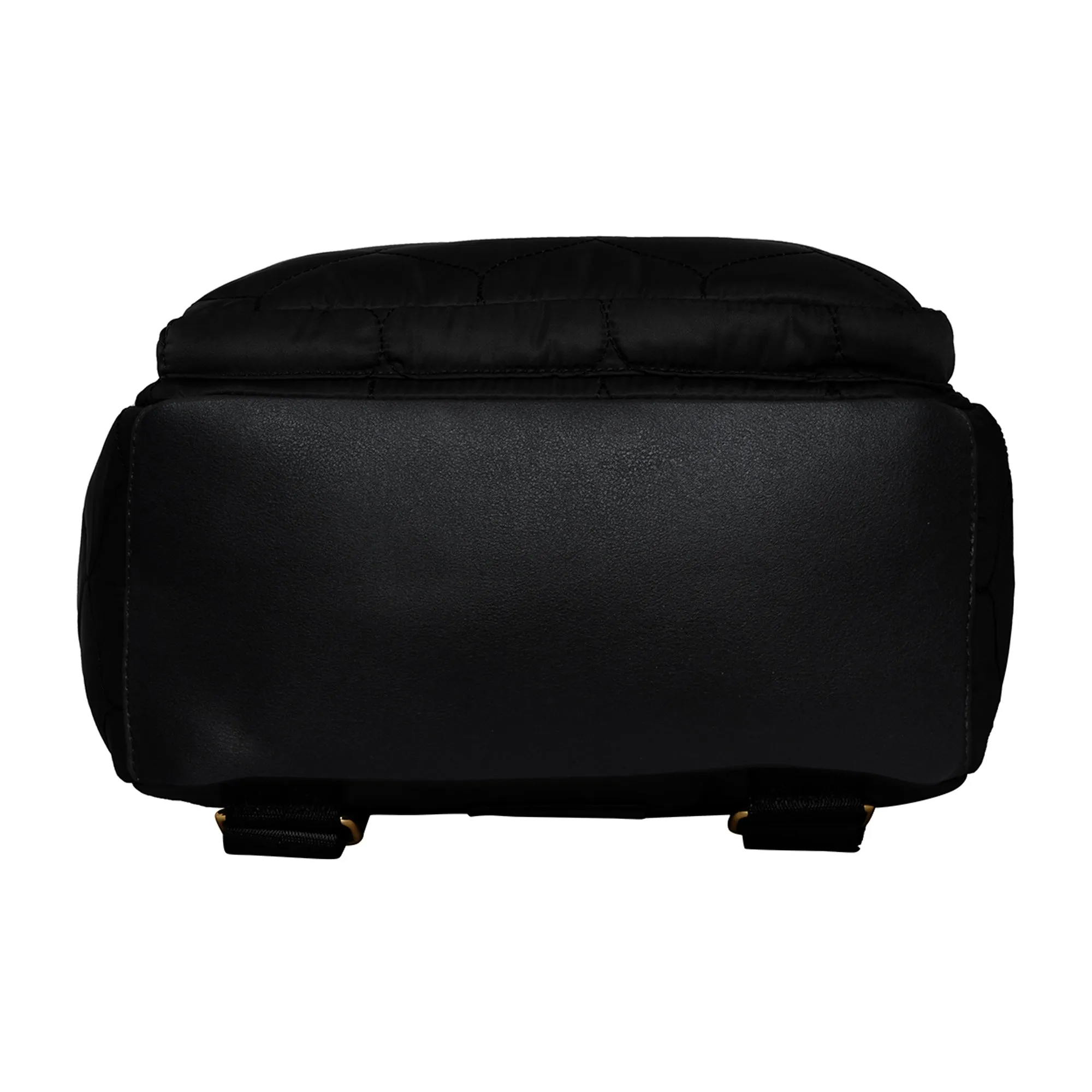 Accessorize London Women's Faux Leather Black Emmie Backpack