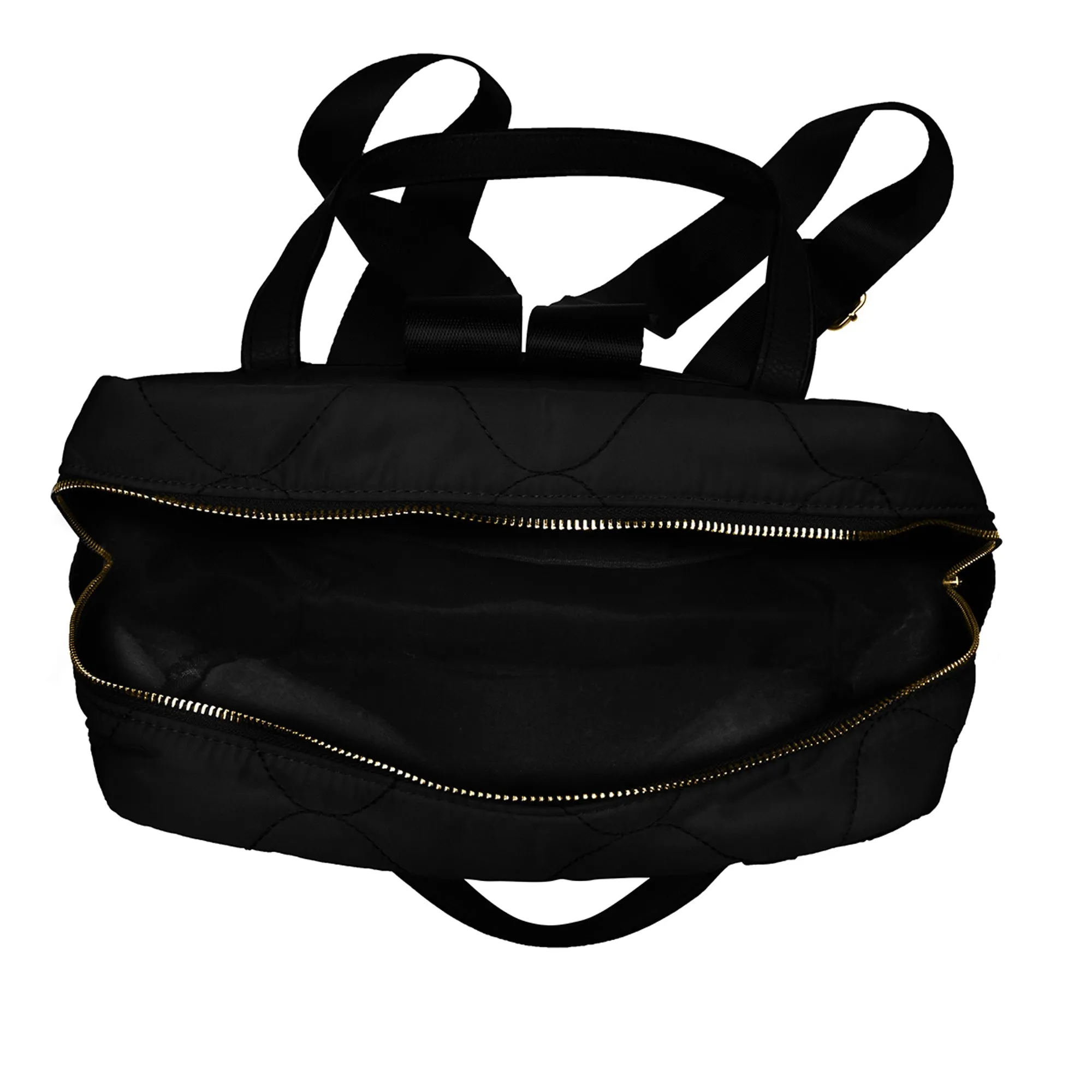 Accessorize London Women's Faux Leather Black Emmie Backpack