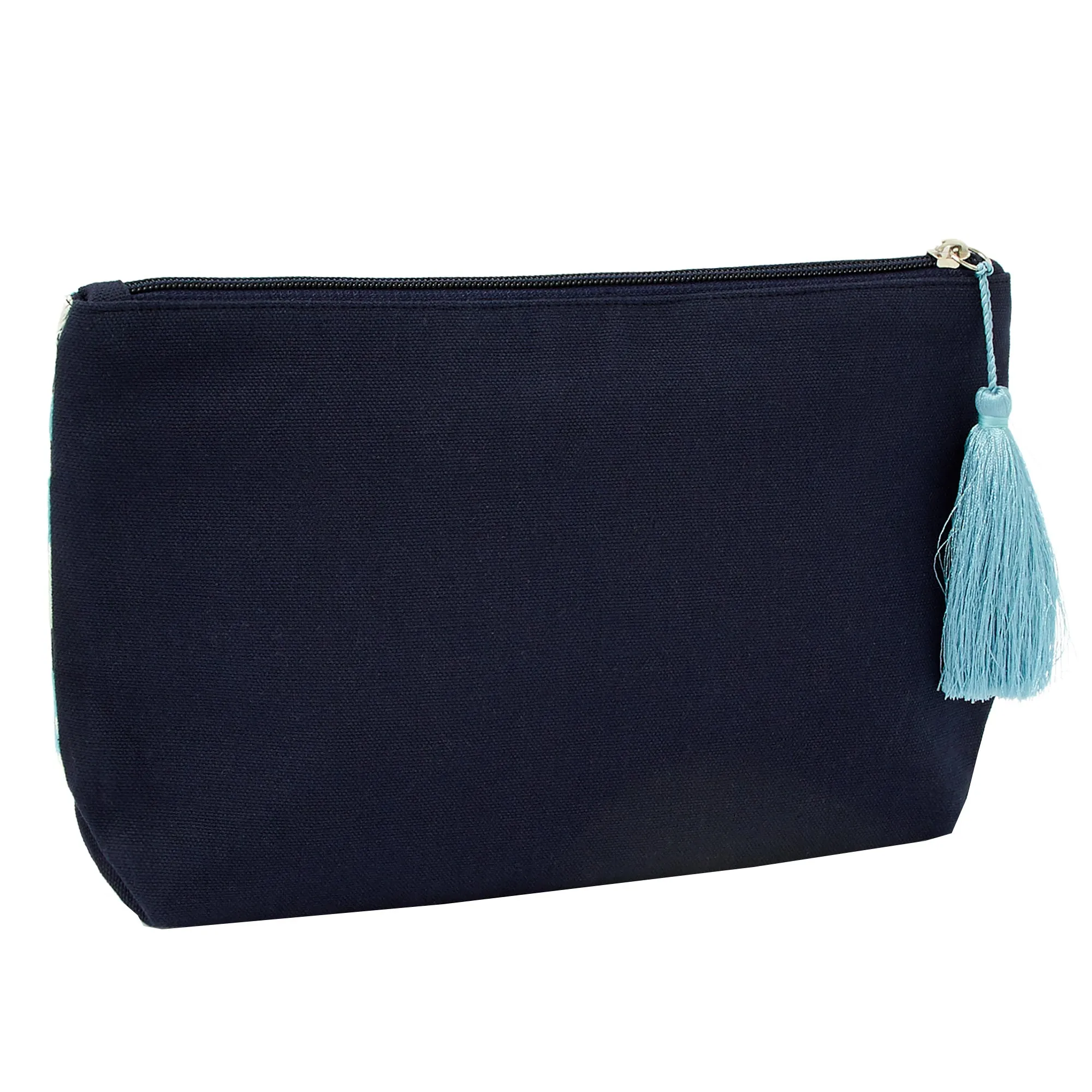 Accessorize London Women's Large Leopard Print Pouch Blue