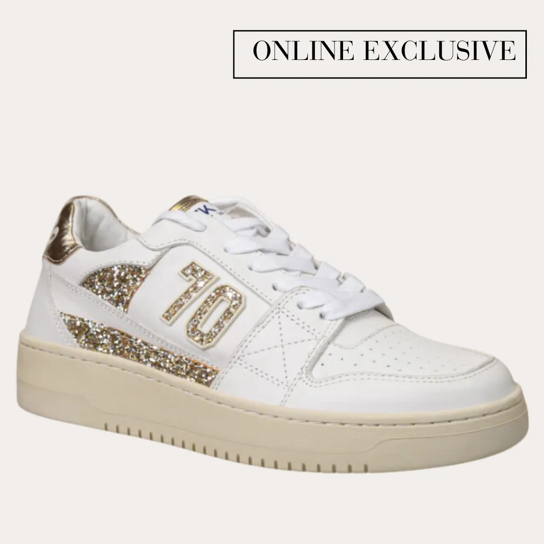BACK 70 - BREAK in GLITTER PLATINE Sneakers