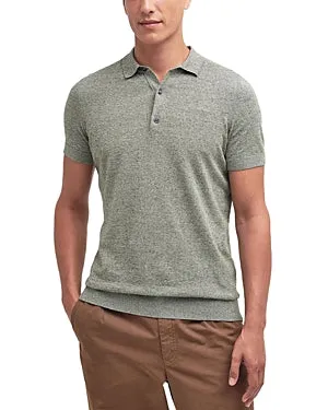 Barbour Mens Regular fit Short Sleeve Polo Shirt Large Green