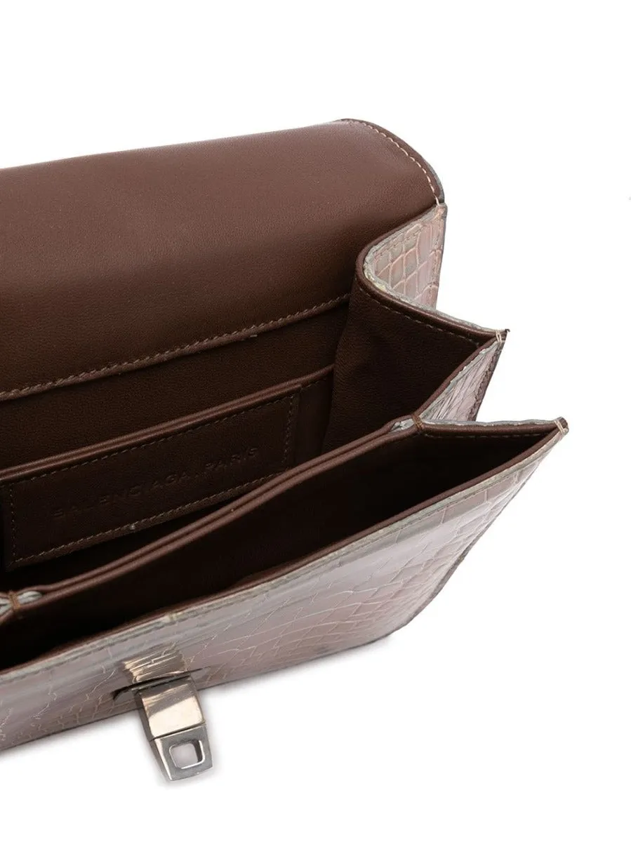 Beige Pearlescent Clutch