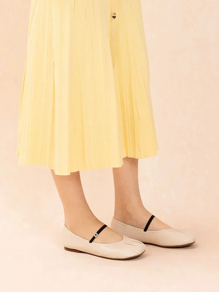 Belle Ruched Mary Janes
