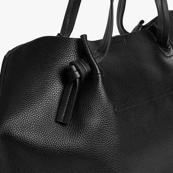 Black Knot Detail Shopper Bag