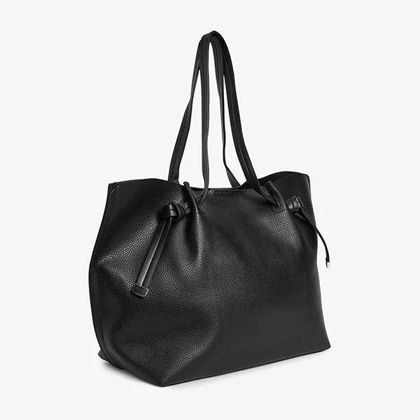 Black Knot Detail Shopper Bag