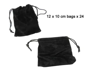 Black Velvet Gift Bag - 24 Units