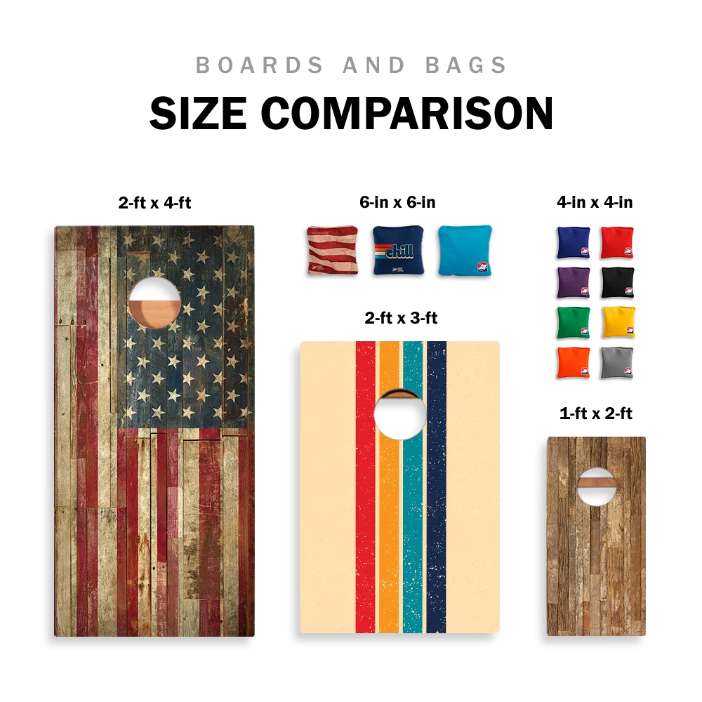 Blue Waves Star Cornhole Boards