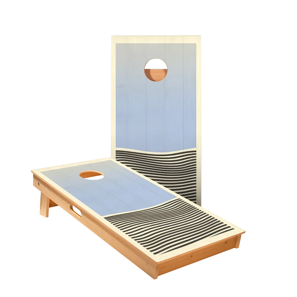 Blue Waves Star Cornhole Boards