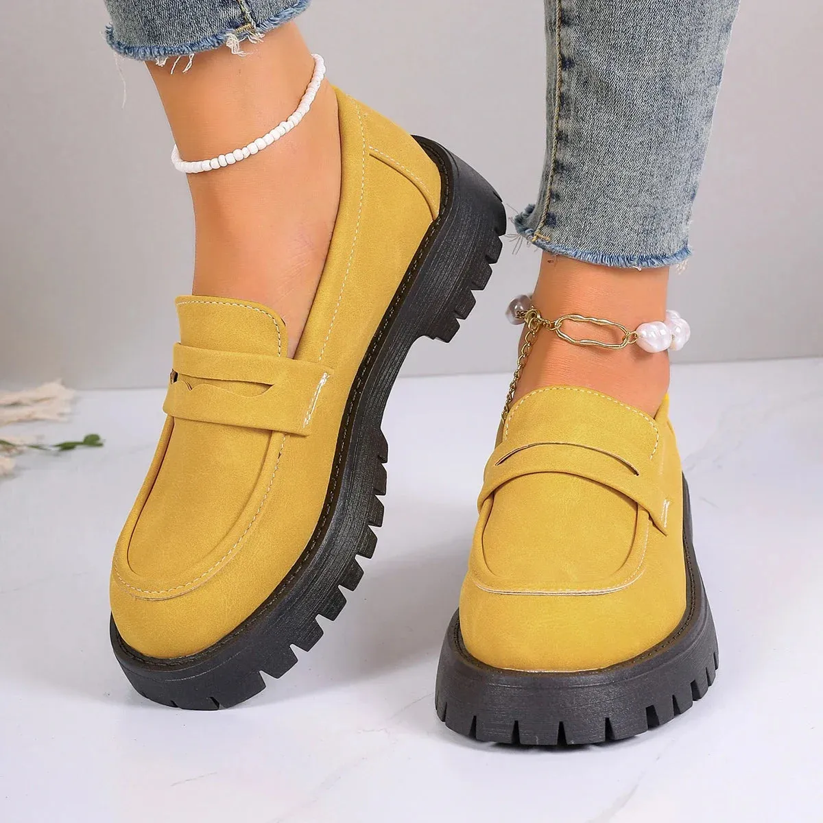 British Style Platform Shoes/ Loafers