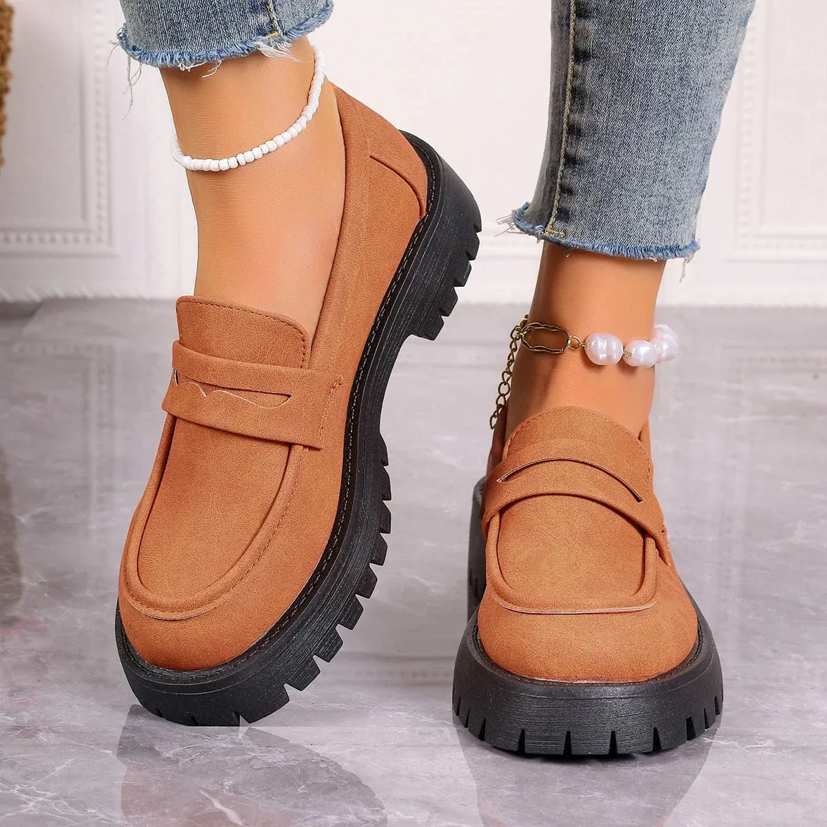 British Style Platform Shoes/ Loafers
