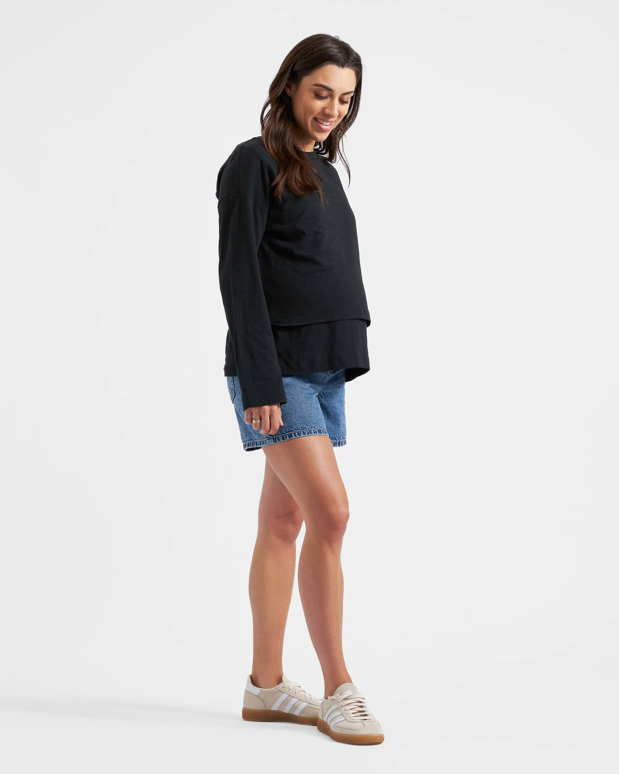 Brooklyn Denim Short  Mid Wash