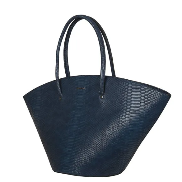 BULAGGI CLAIR SHOPPER BAG IN DARK BLUE