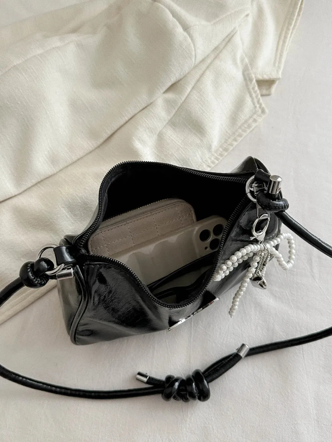 Butterfly PU Leather Shoulder Bag