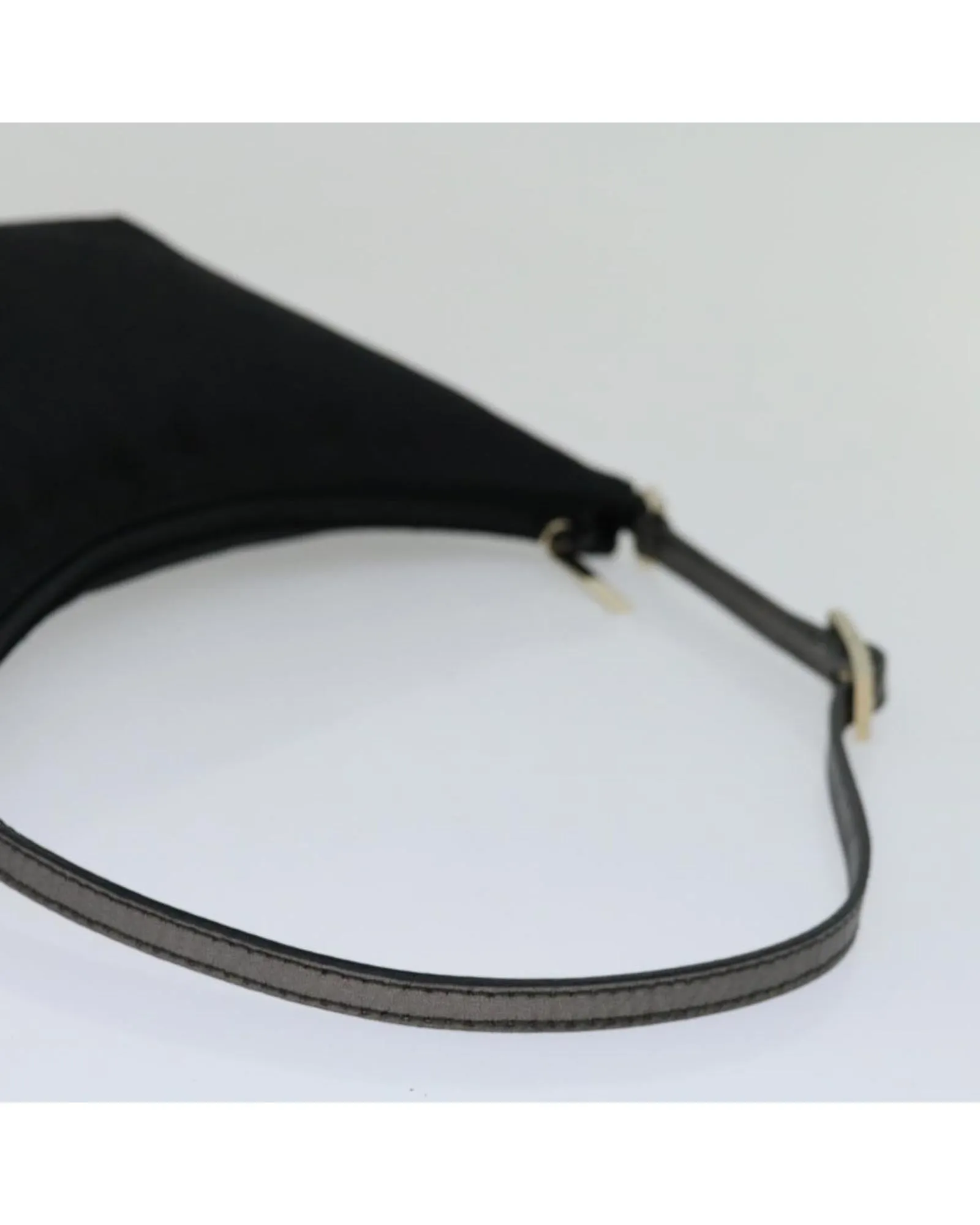 Canvas Shoulder Bag with Iconic GG Pattern and Leather Trim