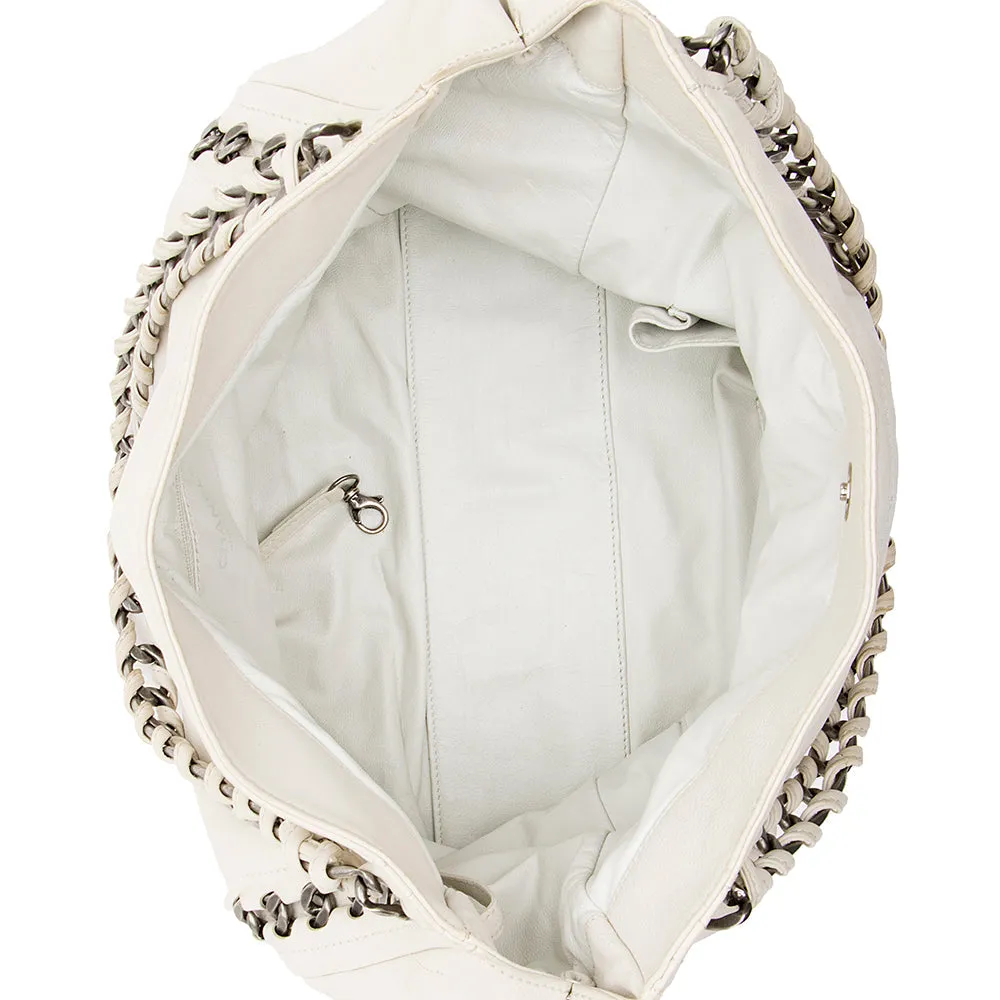 Chanel Leather Modern Chain Tote (SHF-16098)