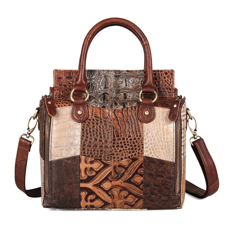 Chic Mom Tote - Soft Cowhide Leather Handbag by The Nevermore