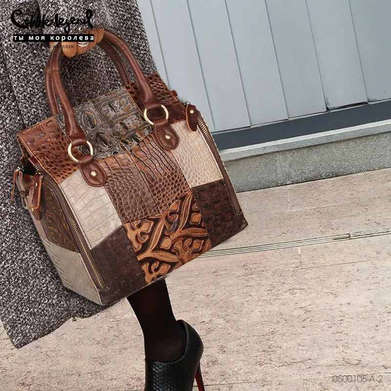 Chic Mom Tote - Soft Cowhide Leather Handbag by The Nevermore