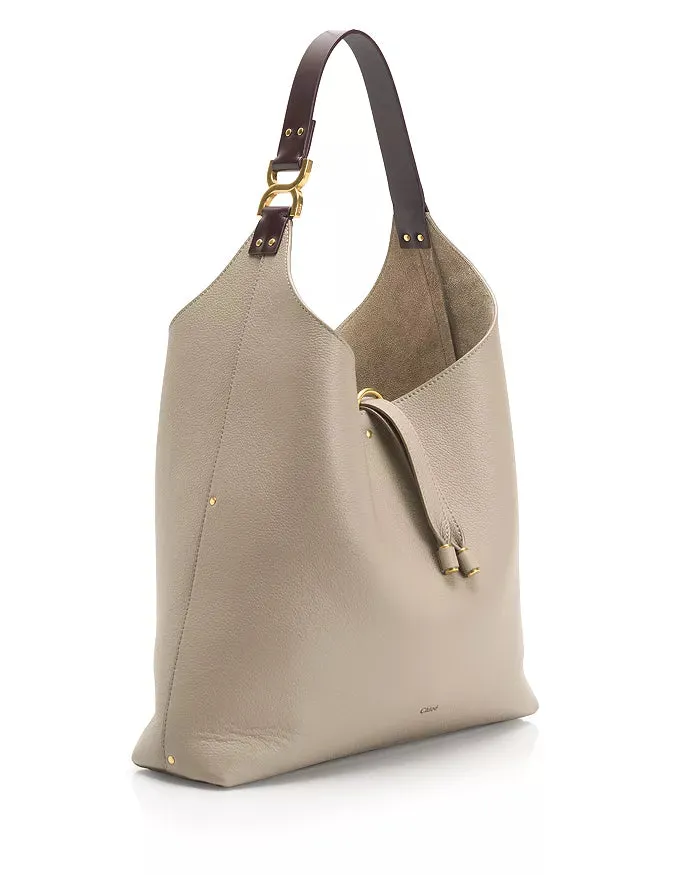 CHLOÉ MARCIE HOBO BAG MOTTY GREY