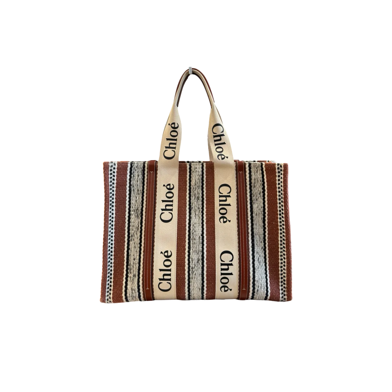 Chloe Large Woody Linen Tote