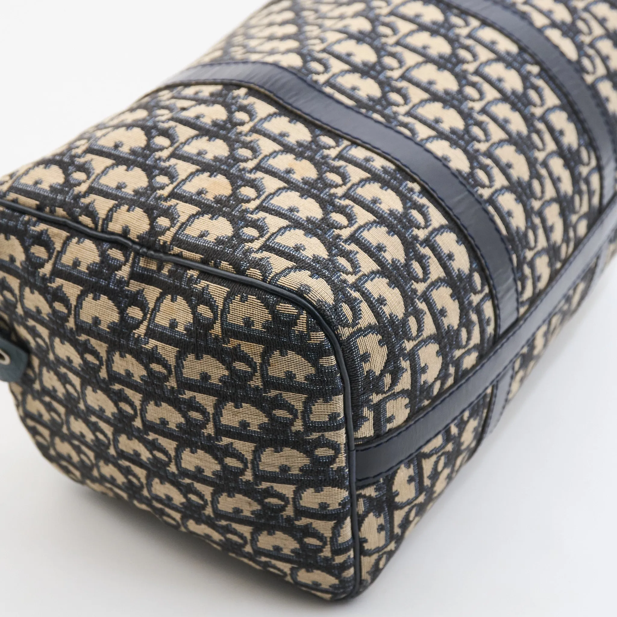 Christian Dior Boston Bag in Navy Oblique