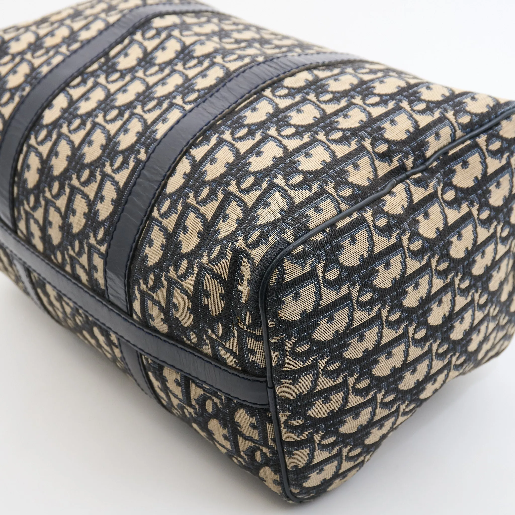 Christian Dior Boston Bag in Navy Oblique
