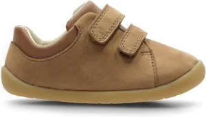 Clarks Roamer Craft T, Girls Sneakers, One Size, Tan Leather, 18.5 EU