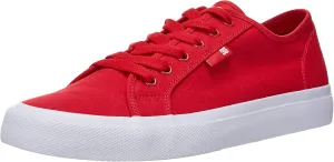 DC mens Manual Skate Shoe, Red, 4 US