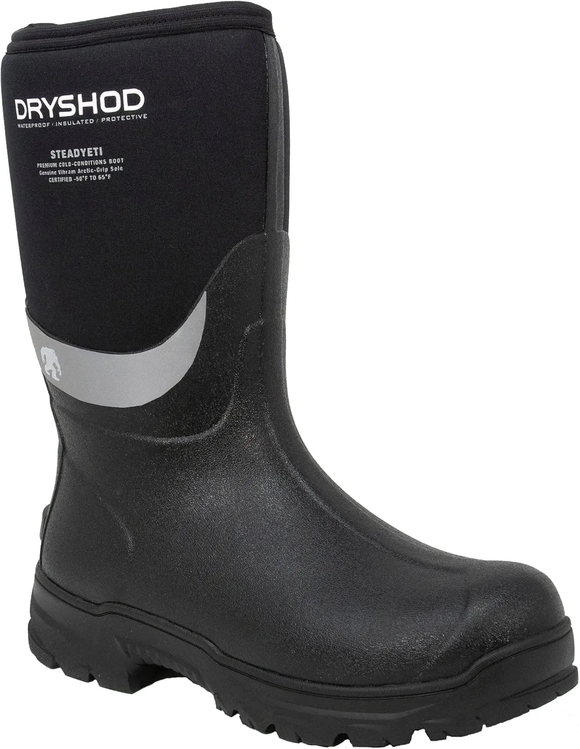 Dryshod STEADYETI Mid with genuine Vibram Arctic Grip Outsole