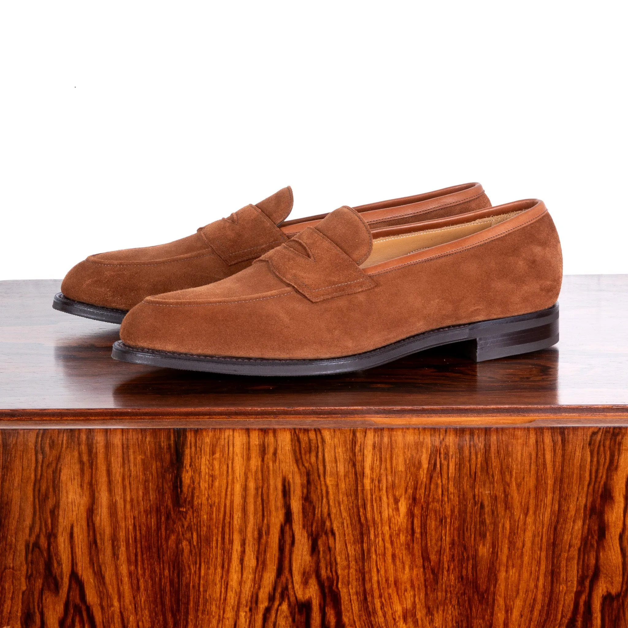 Edward Green Piccadilly in Snuff Suede on R1