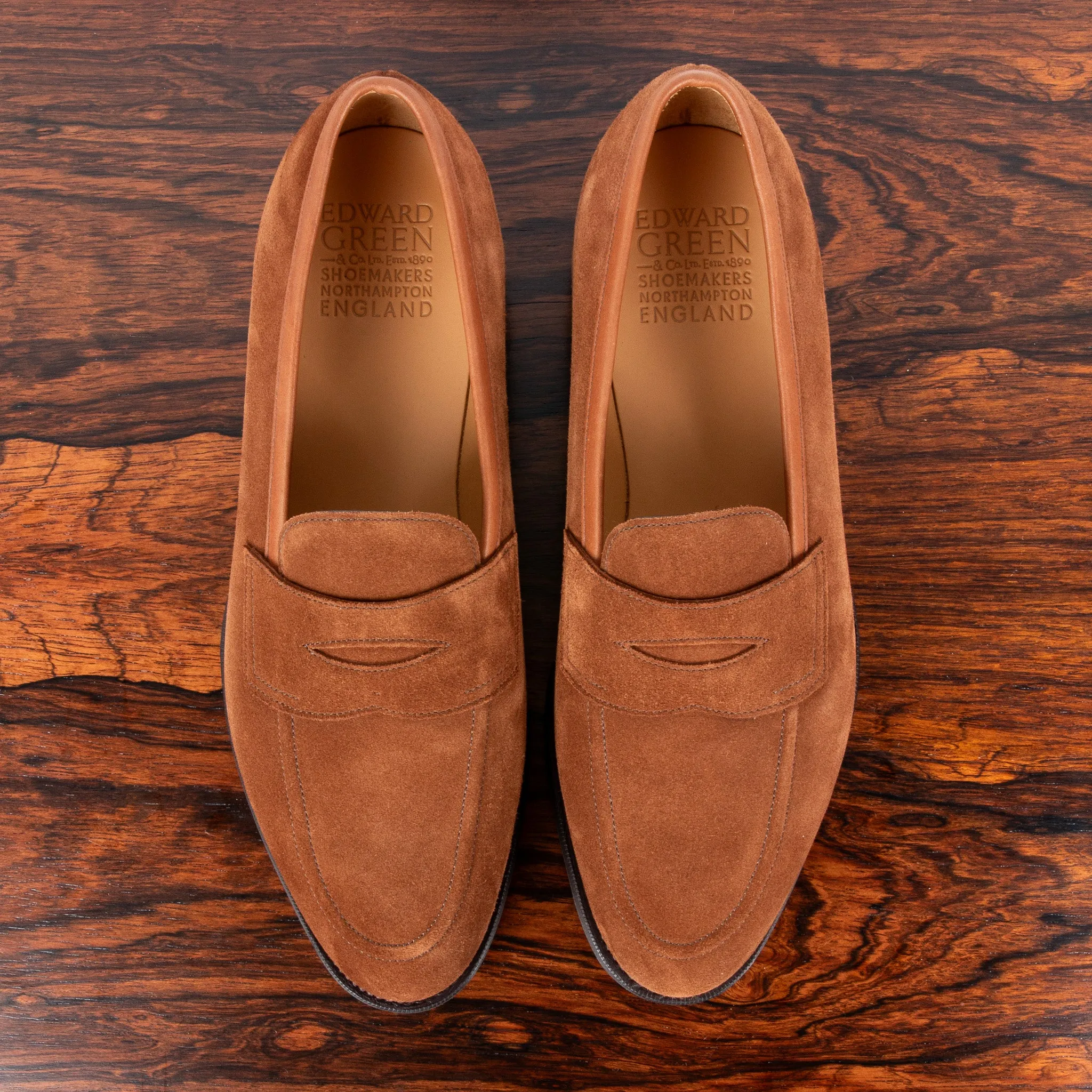Edward Green Piccadilly in Snuff Suede on R1