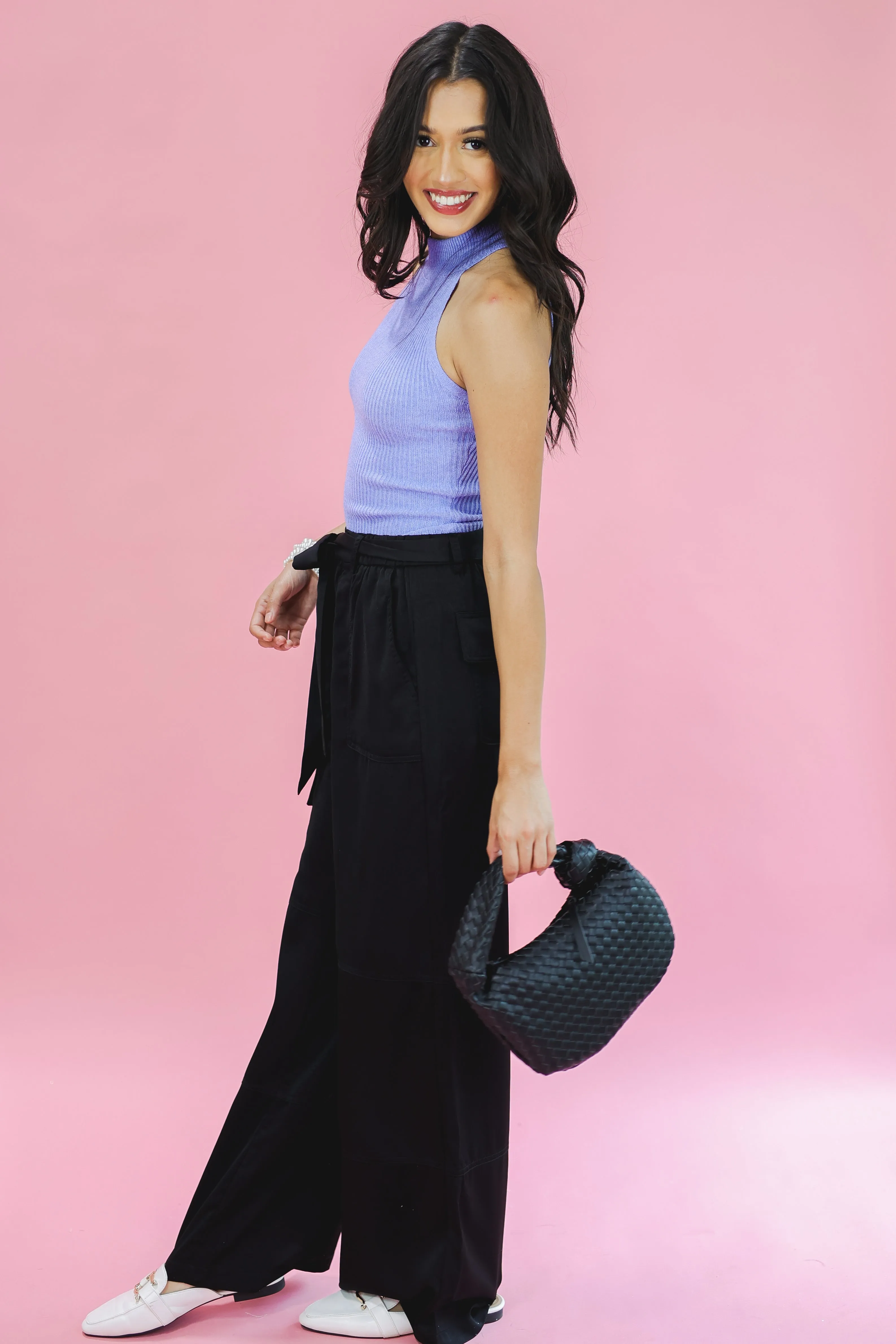 Extra Blessed Woven Bag In Black