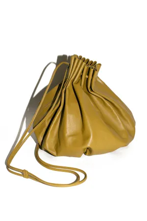 Fennel Pleated Balloon Crossbody