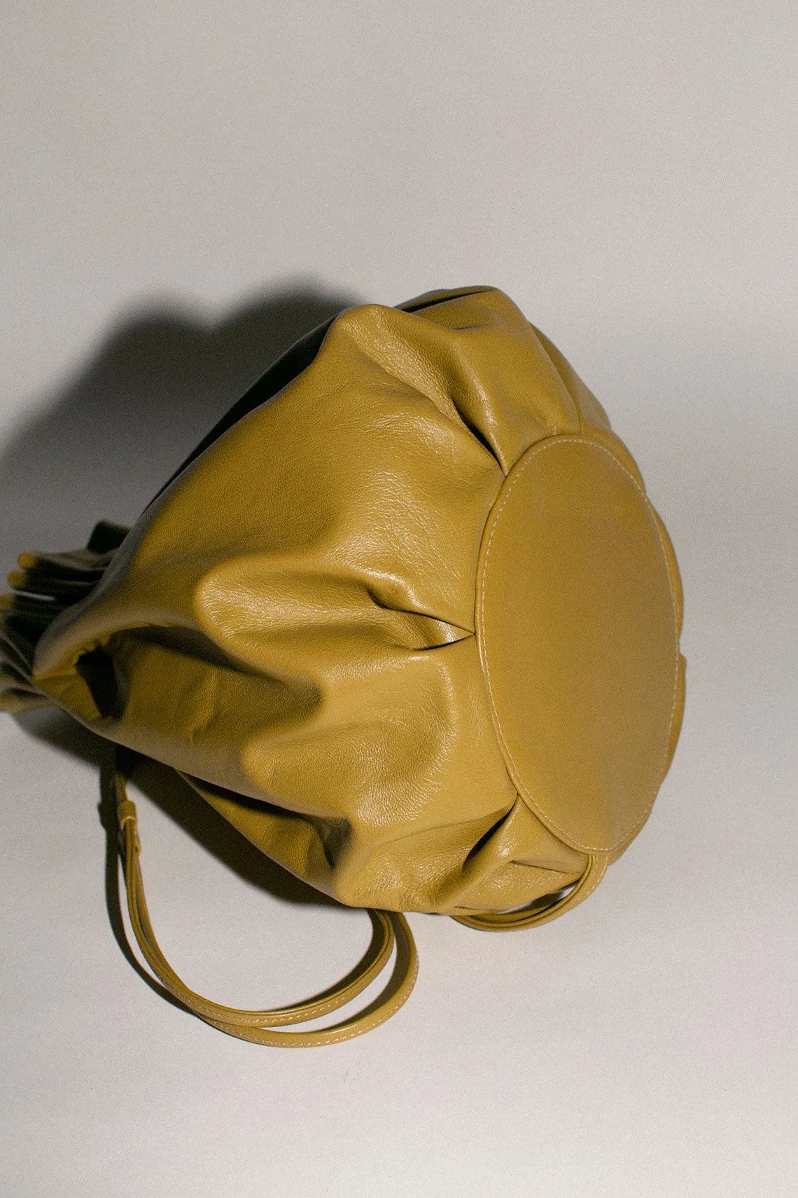 Fennel Pleated Balloon Crossbody
