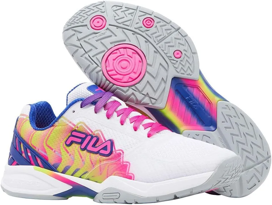 Fila Volley Zone Pickleball Shoes Women (Wht/Kopk/Mblu)