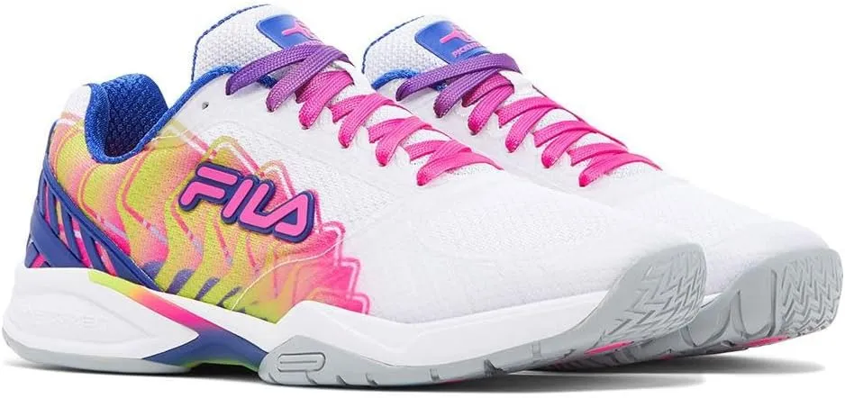 Fila Volley Zone Pickleball Shoes Women (Wht/Kopk/Mblu)