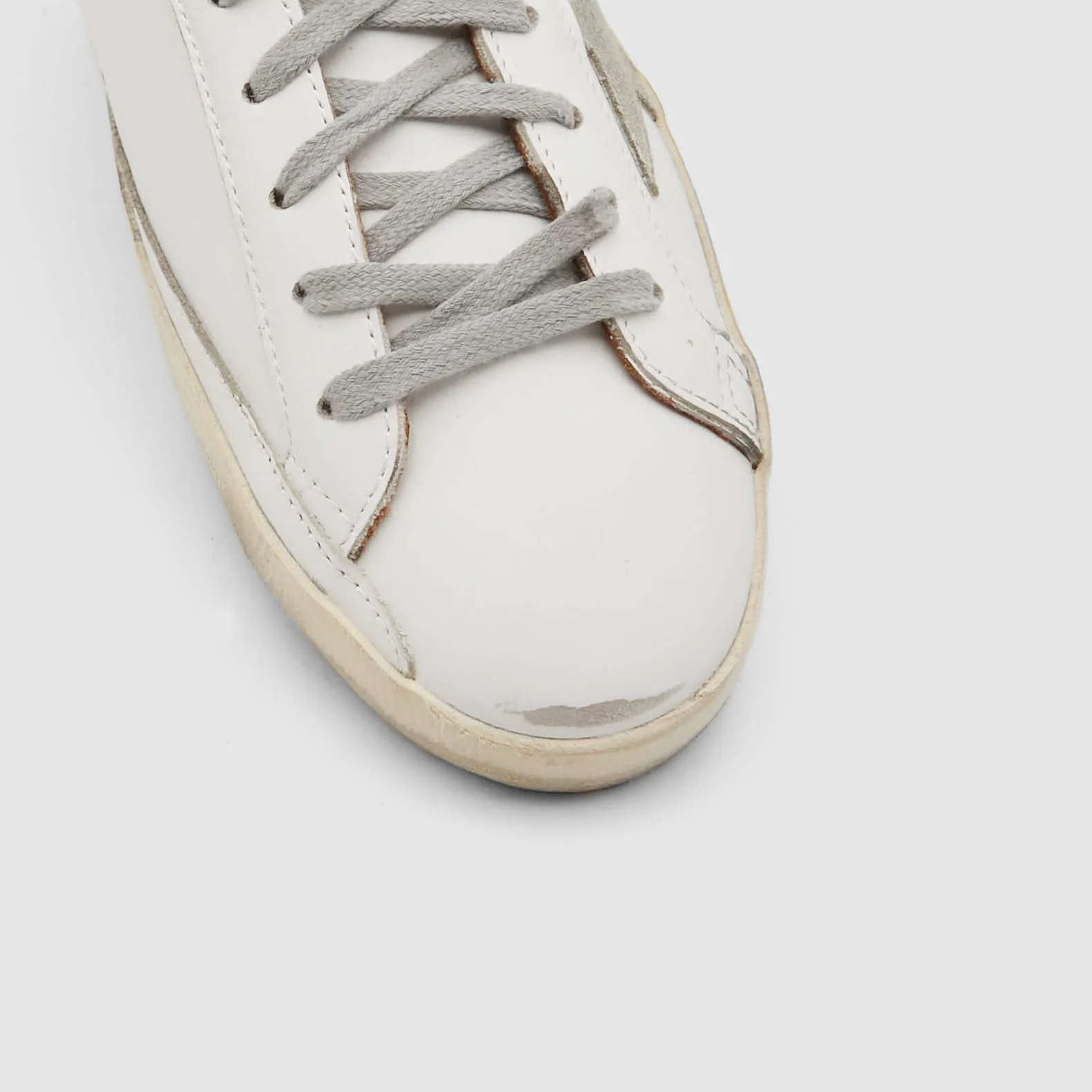 Golden Goose Superstar White Ice Green Sneakers