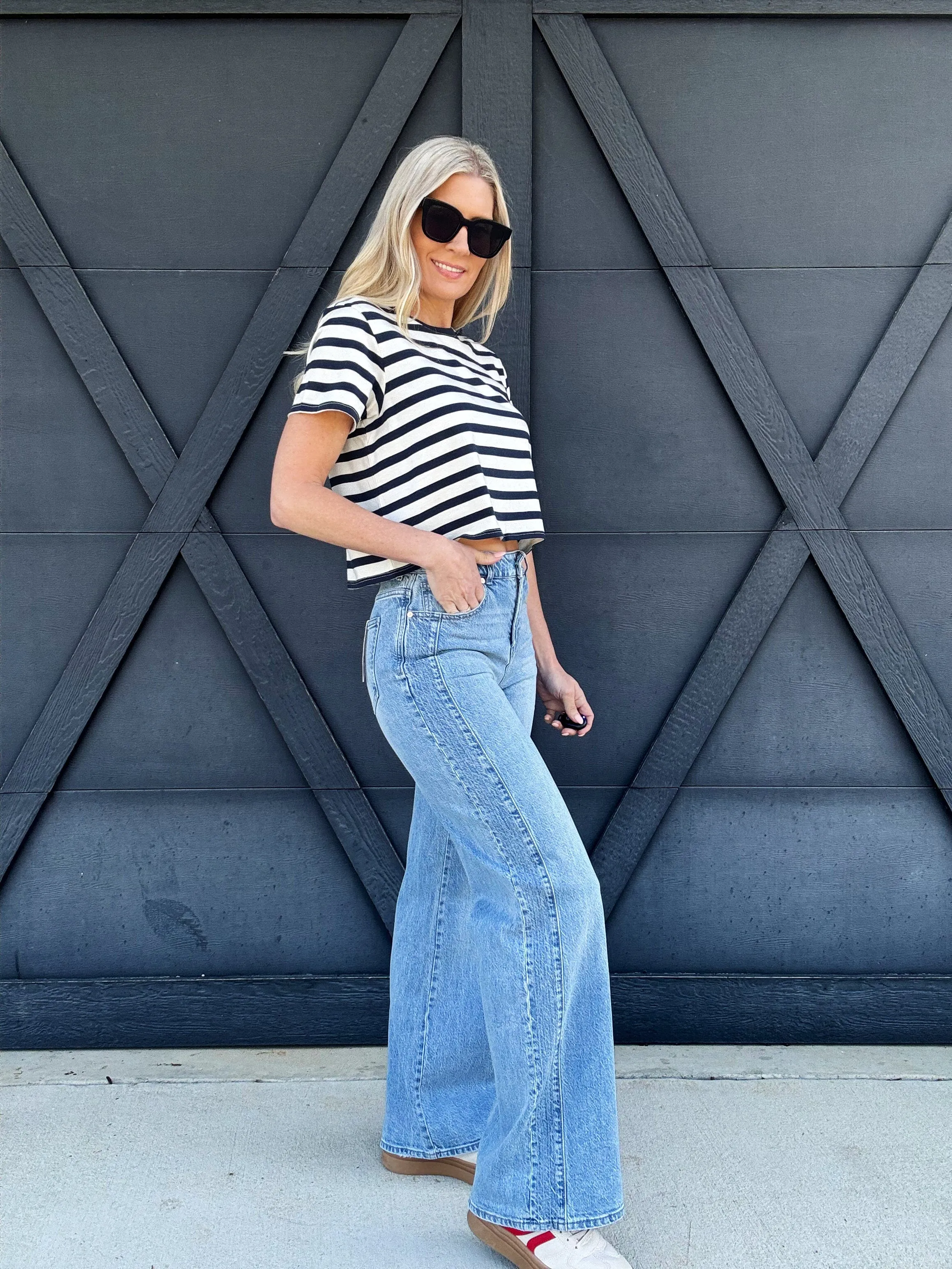 Habitual Denver Side Panel Jeans In Splash