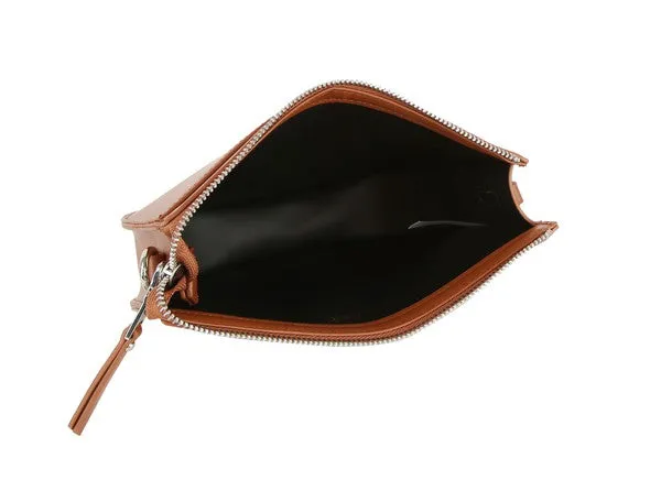 Half Moon Crossbody Bag w/ Solid Strap