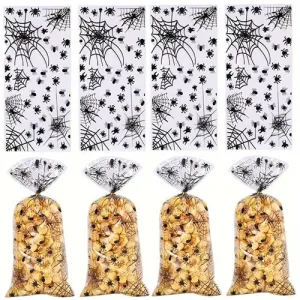 Halloween Treat Bags - Spider Web Design x10