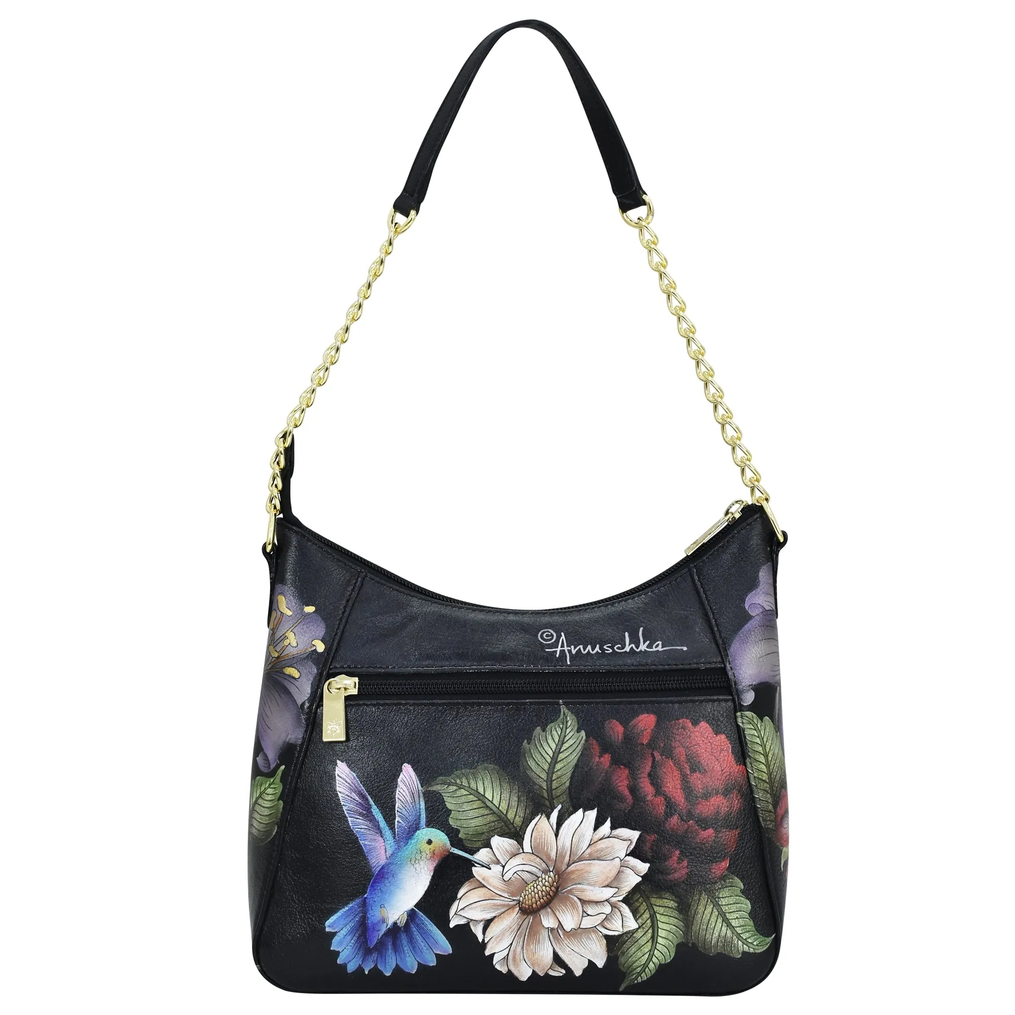 Hand-Painted Zip Top Hobo