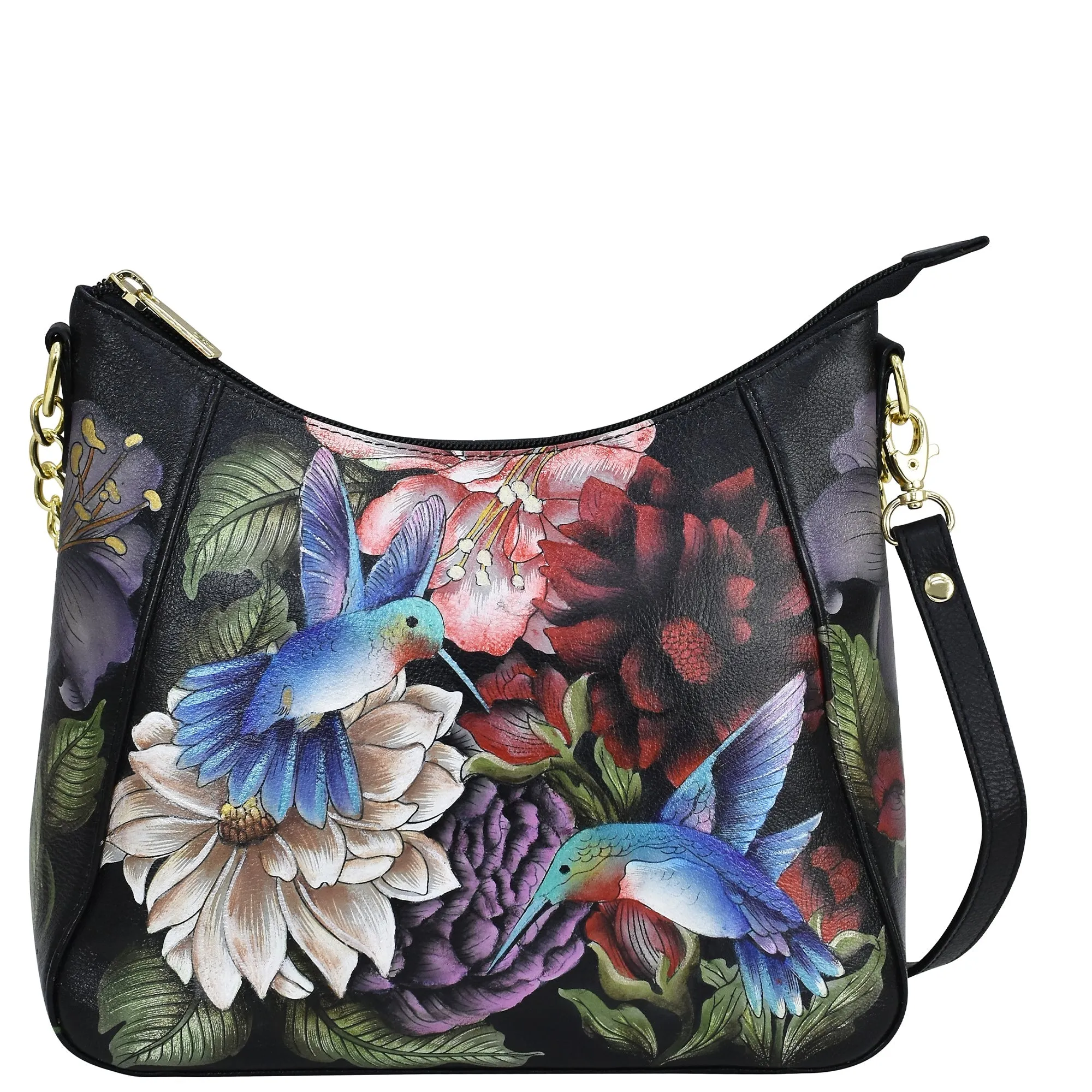 Hand-Painted Zip Top Hobo